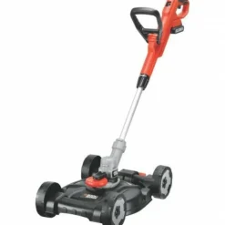 BLACK + DECKER - Tondeuse a gazon outil 3en1 sur batterie 18v 28cm de coupe black+decker stc1820cm - grande autonomie