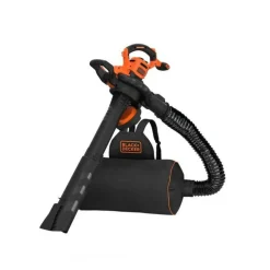 BLACK+DECKER - Black+decker - aspirateur, souffleur, broyeur de feuilles filaire 3000w - beblv300-qs – livré avec tuyau flexible et sac a do