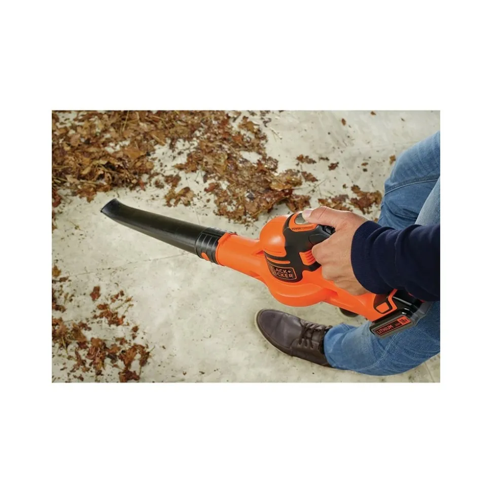 BLACK+DECKER - Souffleur sans fil 18v black+decker batterie 2,0ah chargeur rapide 209 km/h