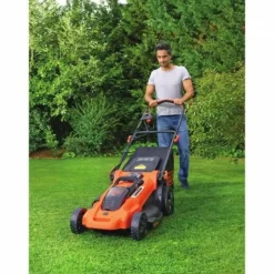 BLACK+DECKER - Tondeuse a gazon a gazon electrique sans fil 36v clma4820l2-qw - black+decker - 7 hauteurs réglables - fonction mulching