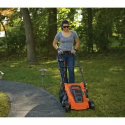 BLACK+DECKER - Tondeuse a gazon électrique 48cm lm2000-qs black+decker - fonction mulching, éjection latérale ou bac de ramassage souple 50l