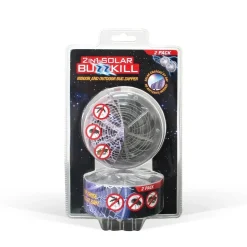 BLOQ'INSECTES - Lot de 2 disques tue-insectes solaires buzzkill