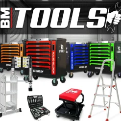 BM TOOLS - Échelle télescopique bm tools 3,8m en alu avec stabilisateur - charge 150kg pliable extensible unique droite multi-fonction