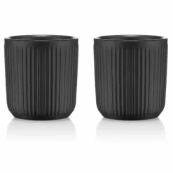 Bodum 2 tasses à café double paroi 10cl noir - 12059-259