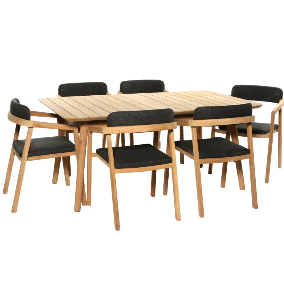 BRIGHTON - Fauteuil de jardin en teck Astra 60x58,5x80cm