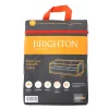 BRIGHTON - Housse pour canapé 3 places en polyester anthracite - 210x100x70 cm
