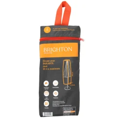 BRIGHTON - Housse pour parasol droit D.4 m polyester anthracite - H.200xD.25 cm