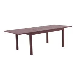 BRIGHTON - Table de jardin rectangulaire extensible ATLAS grenat 60/240x98x76cm