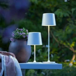 BRILLIANT - Lampe a poser led kaami - 2w - ip44 - métal et plastique - blanc mat