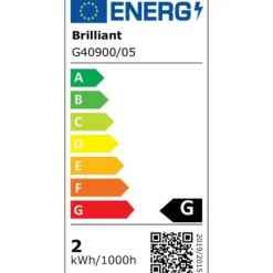 BRILLIANT - Lampe a poser - brillant - jona - led 2w - métal - ip44 - blanc