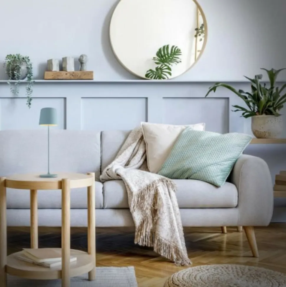 BRILLIANT - Lampe a poser led kaami - nordique bleu - métal/plastique - 2w - ip44