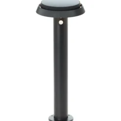 BRILLIANT - Lampe borne extérieure led - - alvero - led et solaire - détecteur de mouvement - 4 watts