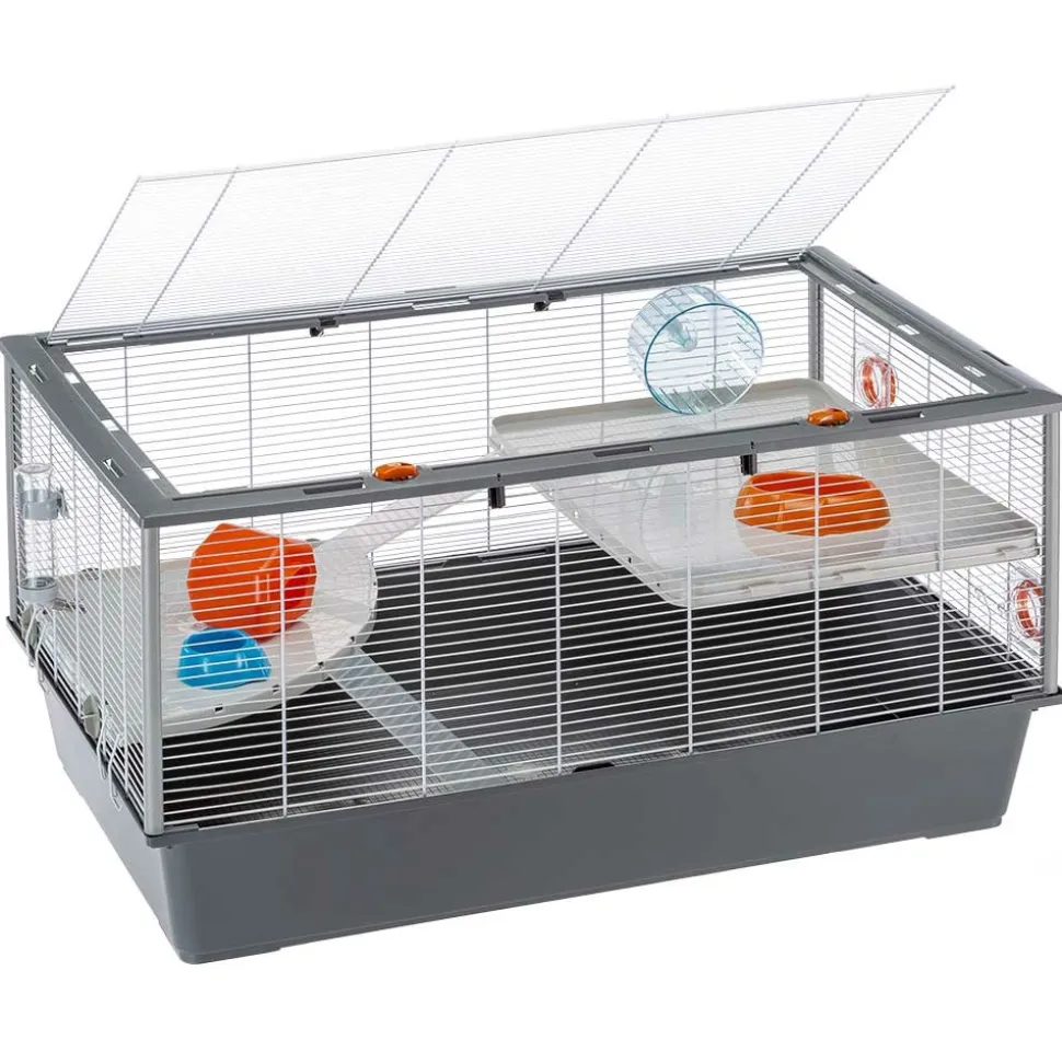 Cage à hamsters ferplast criceti 100 spacieuse accessoirisée robuste plusieurs niveaux