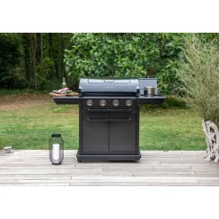 CAMPINGAZ - Barbecue à gaz Onyx noir 4 brûleurs - 157x69x119 cm