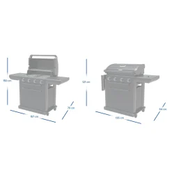 CAMPINGAZ - Barbecue à gaz Onyx noir 4 brûleurs - 157x69x119 cm