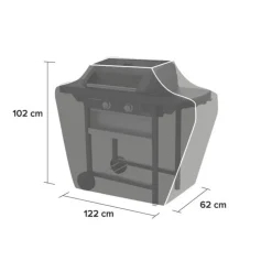 CAMPINGAZ - Housse pour barbecue à gaz taille S en polyester noir - 122x62x102 cm