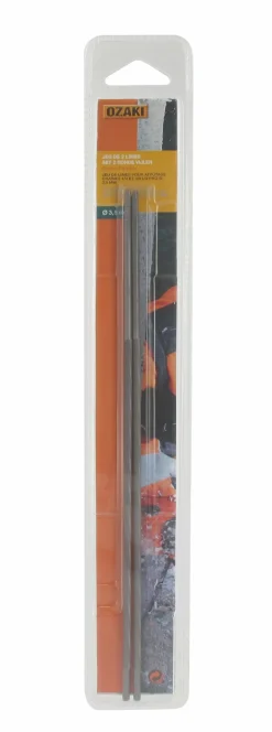 CENTRALE BRICO - Jeu de 2 limes pour affutage chaine 1/4 et 3/8 lo pro - ø: 3,5mm. (sous coque)
