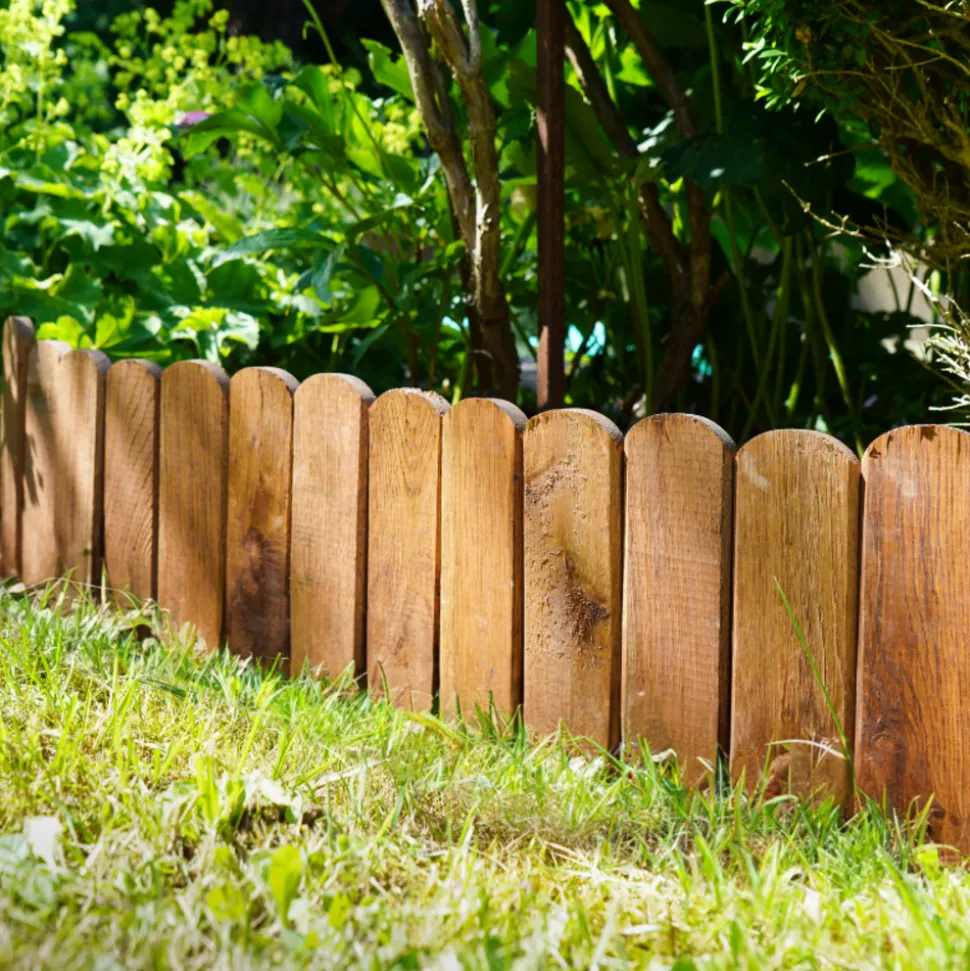 CERLAND - Bordure de jardin en chêne - oak - 114 x 15 cm