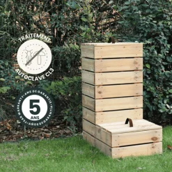 CERLAND - Composteur bois 95l alto