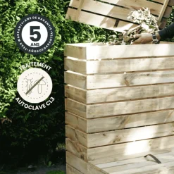 CERLAND - Composteur bois 320l alto