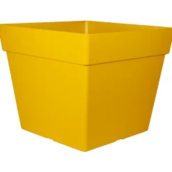 CHAPELU FRÈRES - Pot carré Enzo 40, coloris Pollen - L.39xl.39xH.33cm
