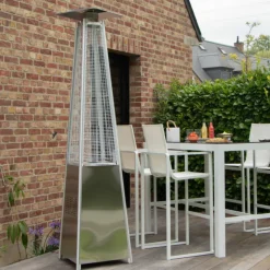 Chauffe terrasse hexagonal inox astra