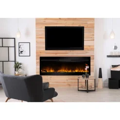 Chemin'arte cheminée électrique 2000w noir - elysee xxl