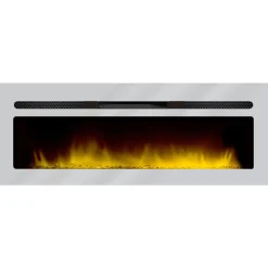 Chemin'arte cheminée électrique encastrable 150cm inox - 149