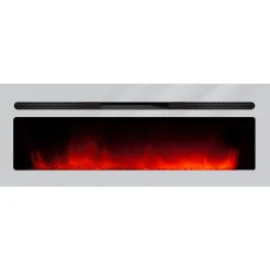 Chemin'arte cheminée électrique encastrable 150cm inox - 149