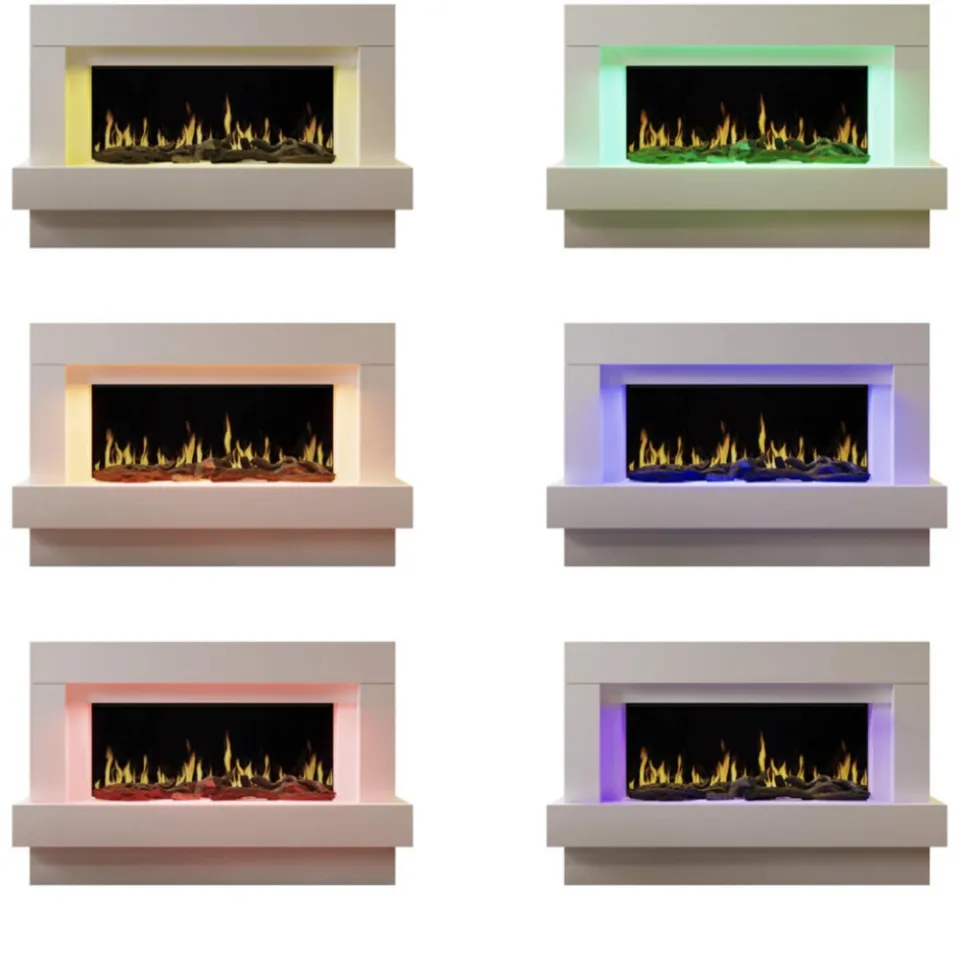 Chemin'arte cheminée électrique 2000w blanche - 264