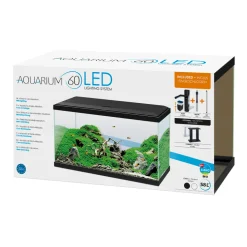 CIANO - Aquarium équipé noir - 60 litres