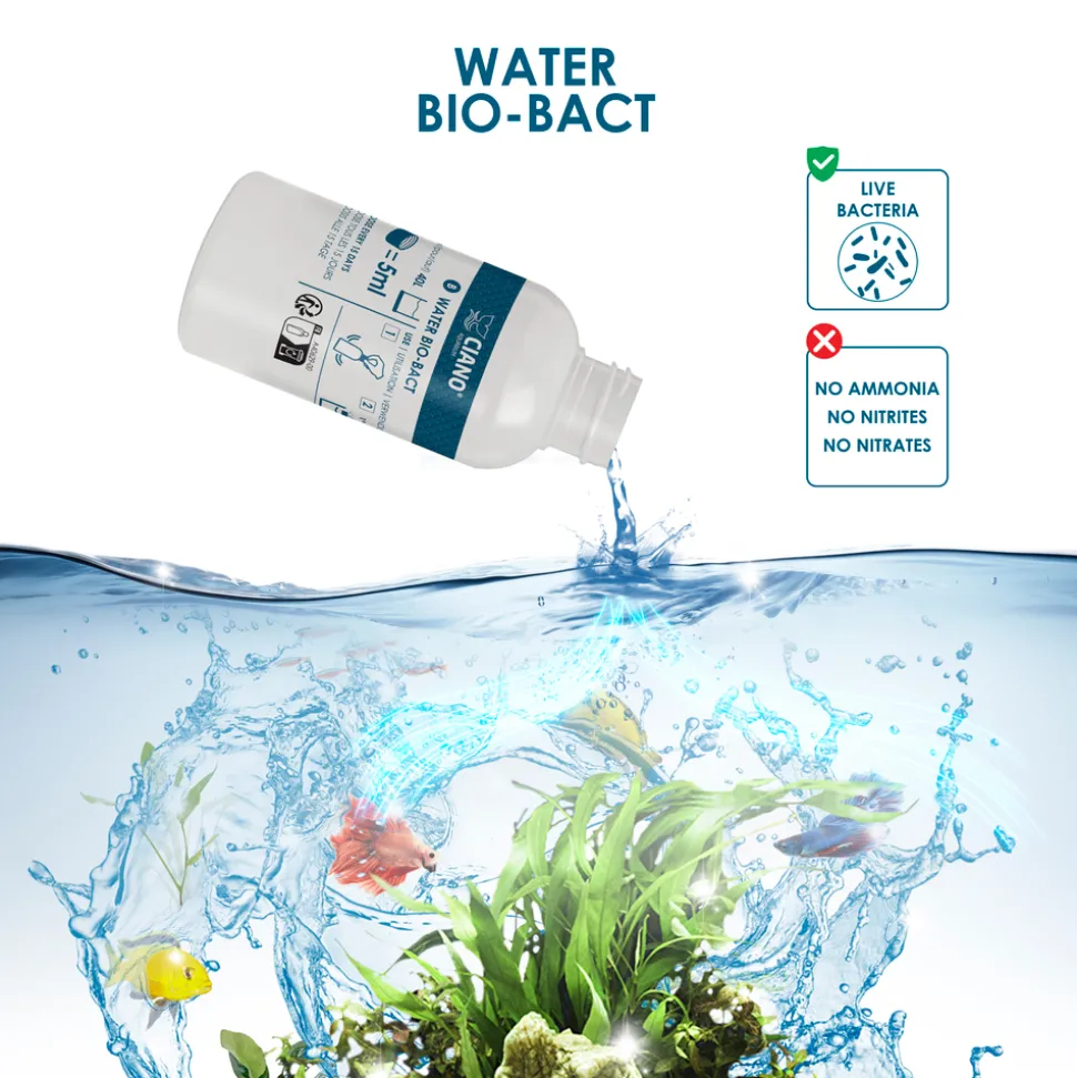 CIANO - Water care - Les indispensables, pack de 3 traitement pour aquarium