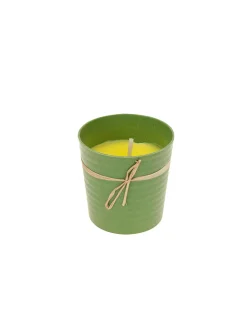 CITRONELLA - Bougie anti-moustique citronelle avec contenant métallique 165g ø9,5x9,6cm