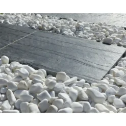 CLASSGARDEN - Galet blanc brillant 12-24 pack de 7 m² - 14 sacs - 280 kg