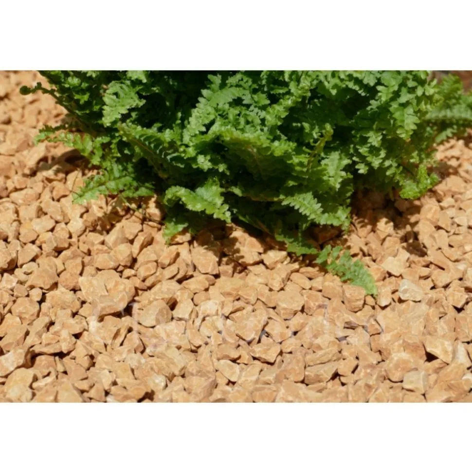 CLASSGARDEN - Gravier jaune saumon 10-15 pack de 5 m² - 30 sacs - 600 kg