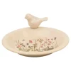 CLAYRE & EEF - Mangeoire oiseaux beige céramique 10x26x26cm