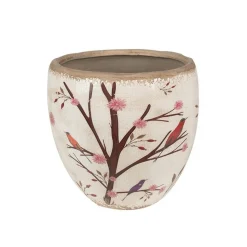 CLAYRE & EEF - Pot de fleurs d'intérieur beige et marron en céramique14x13cm