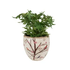 CLAYRE & EEF - Pot de fleurs d'intérieur beige et marron en céramique14x13cm