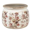 CLAYRE & EEF - Pot fleurs rose céramique 20x20x15cm