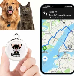 Collier gps bluetooth étanche, intelligent et anti - perte à longue distance pour chats et chiens