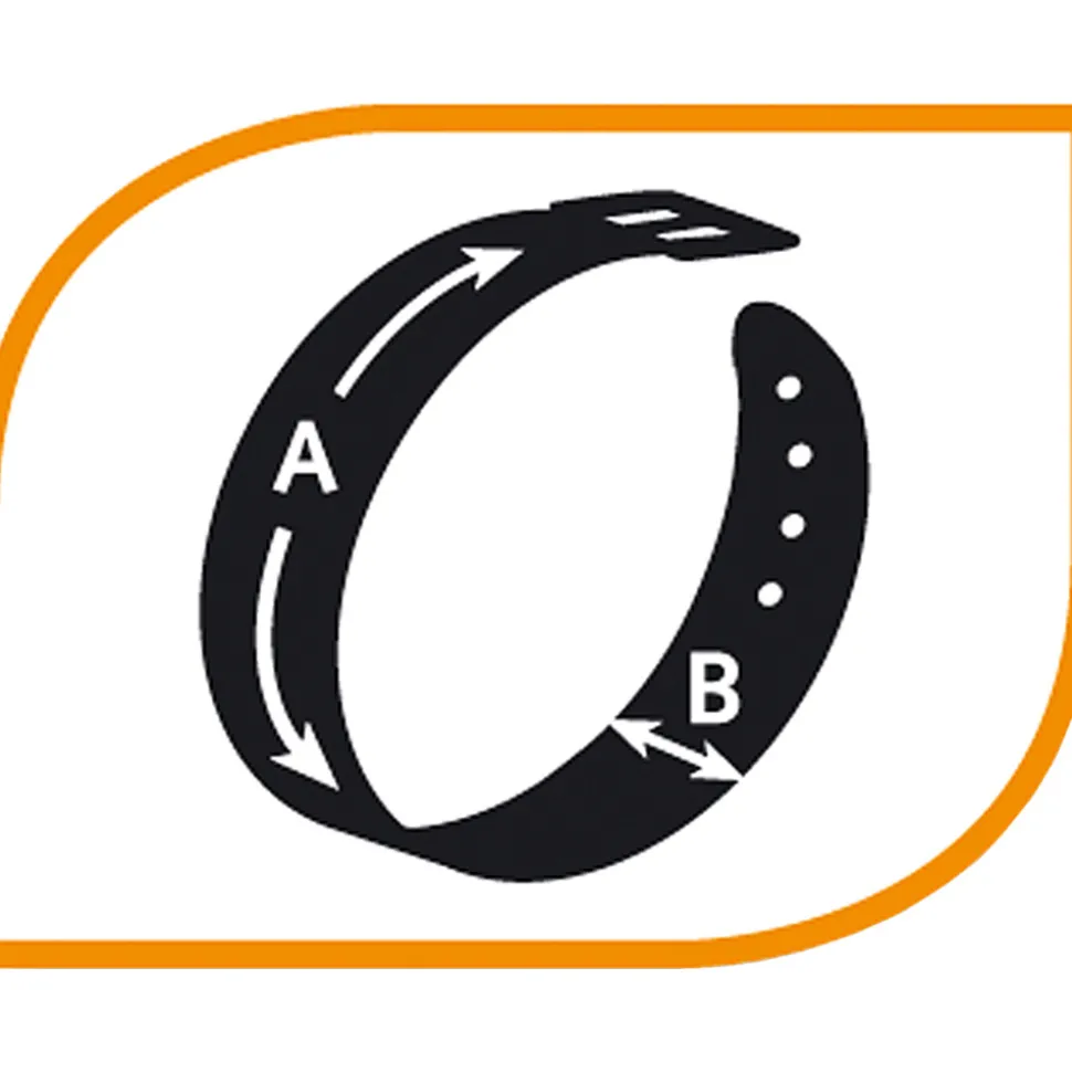 Collier semi-étranglé pour chiens vogue cs10/40, cuir véritable, ajustable, noir