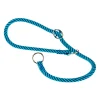 Collier semi-étranglé pour chiens sport extreme cs8/50, longe en nylon robuste, ajustable, azur-bleu