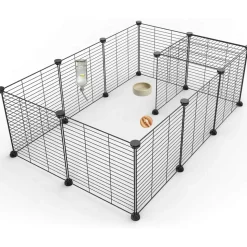 COMPAGNIE DES PET FOOD - Enclos modulable Restpark 12 panneaux pour rongeur