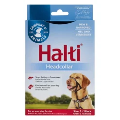 COMPANY OF ANIMALS - Collier d'entraînement pour chiens halti noir muselière (40-54 cm)