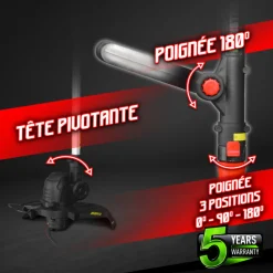 CONSTRUCTOR - Coupe bordures 20v max sans batterie - manche téléscopique - constructor