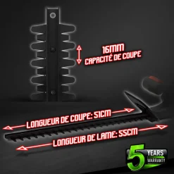 CONSTRUCTOR - Taille haies 20v max sans batterie - lame 55cm - capacité de coupe 16mm - const