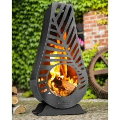 COOK - Cheminée d鈥檈xtérieur en acier lima 50x33x108 cm