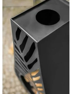 COOK - Cheminée d鈥檈xtérieur en acier lima 50x33x108 cm