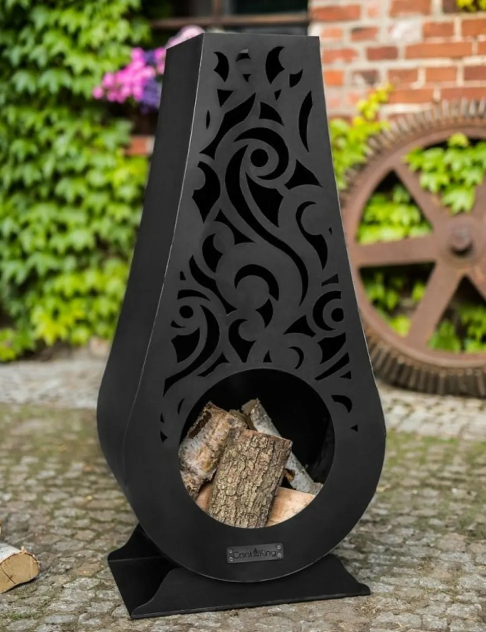 COOK KING - Cheminée d'extérieur en acier hawana 50x33x108 cm
