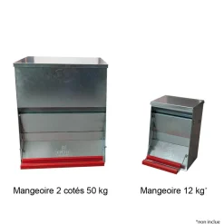 COPELE - Mangeoire 2 côtés 50 kg pour 30 poules
